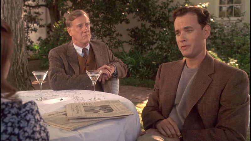 Tom Hanks and Donald Moffat in The Bonfire of the Vanities (1990)