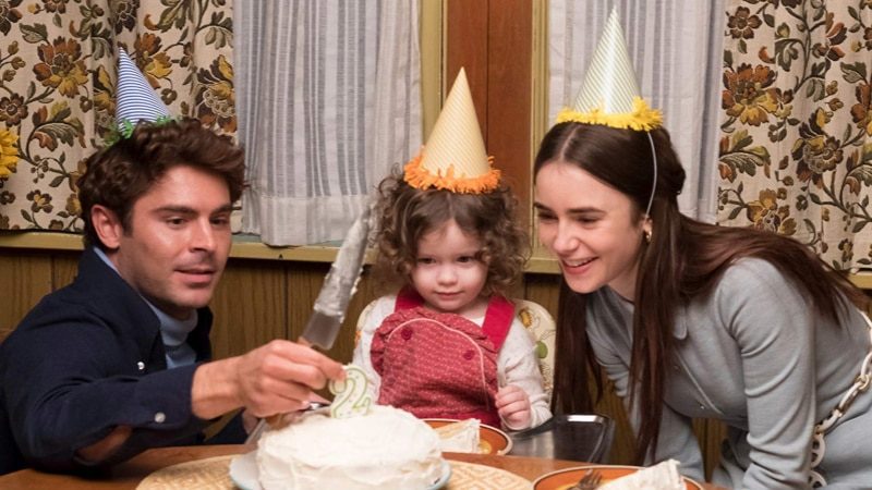 Zac Efron and Lily Collins in 'Extremely Wicked, Shockingly Evil and Vile' (2019)