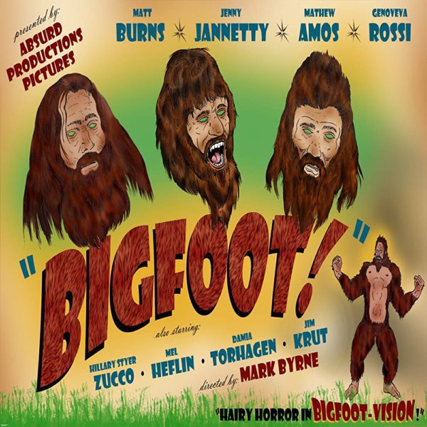 Poster art for the new horror comedy Bigfoot!