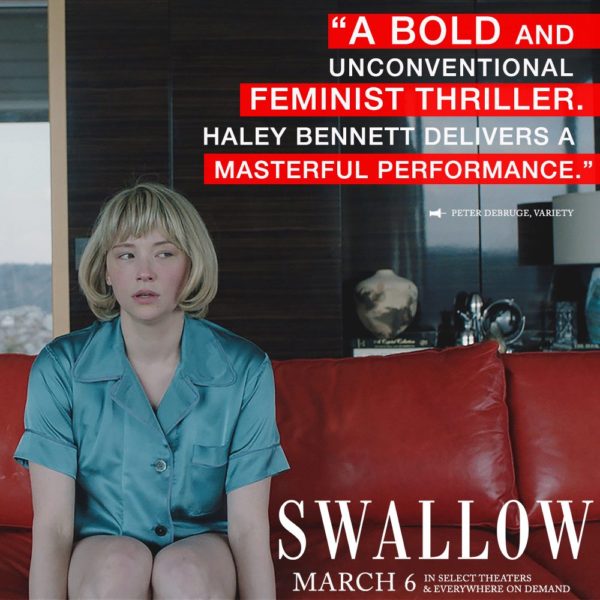 Interview With Erin Magill, Production Designer For 'Swallow' (2020 ...