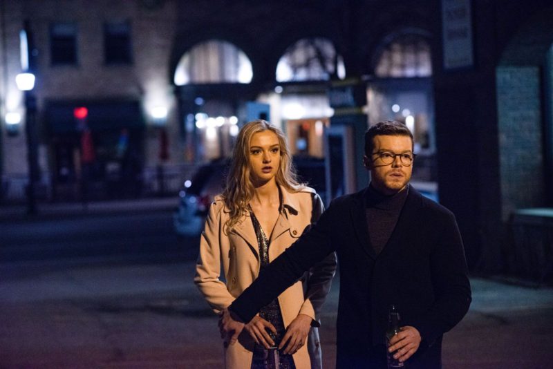 (L-R) Lilly Krug as Sky and Cameron Monaghan as Chris in the thriller film, SHATTERED, a Lionsgate release. Photo courtesy of Lionsgate. 
