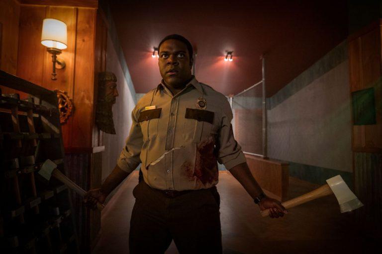 Sam Richardson in the mystery/thriller/comedy film, “WEREWOLVES WITHIN,” an IFC Films release. Produced by Ubisoft Film & Television, Vanishing Angle, and Sam Richardson. Photo Credit: Sabrina Lantos.