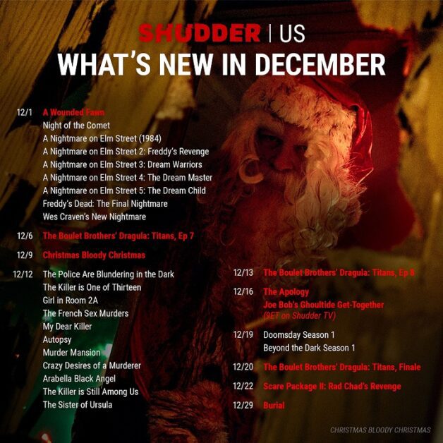 Shudder's December, 2022 Lineup Features Freddy, Joe Bob, and More