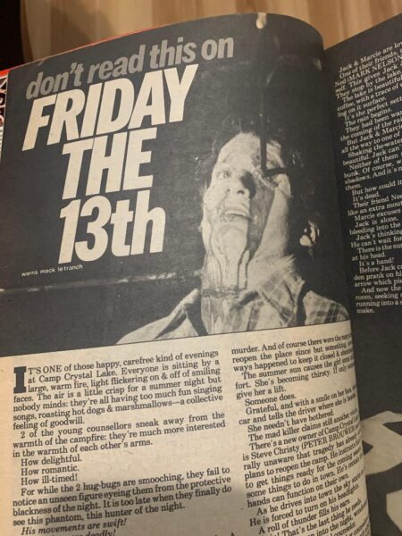 Friday the 13th in MONSTERS magazine